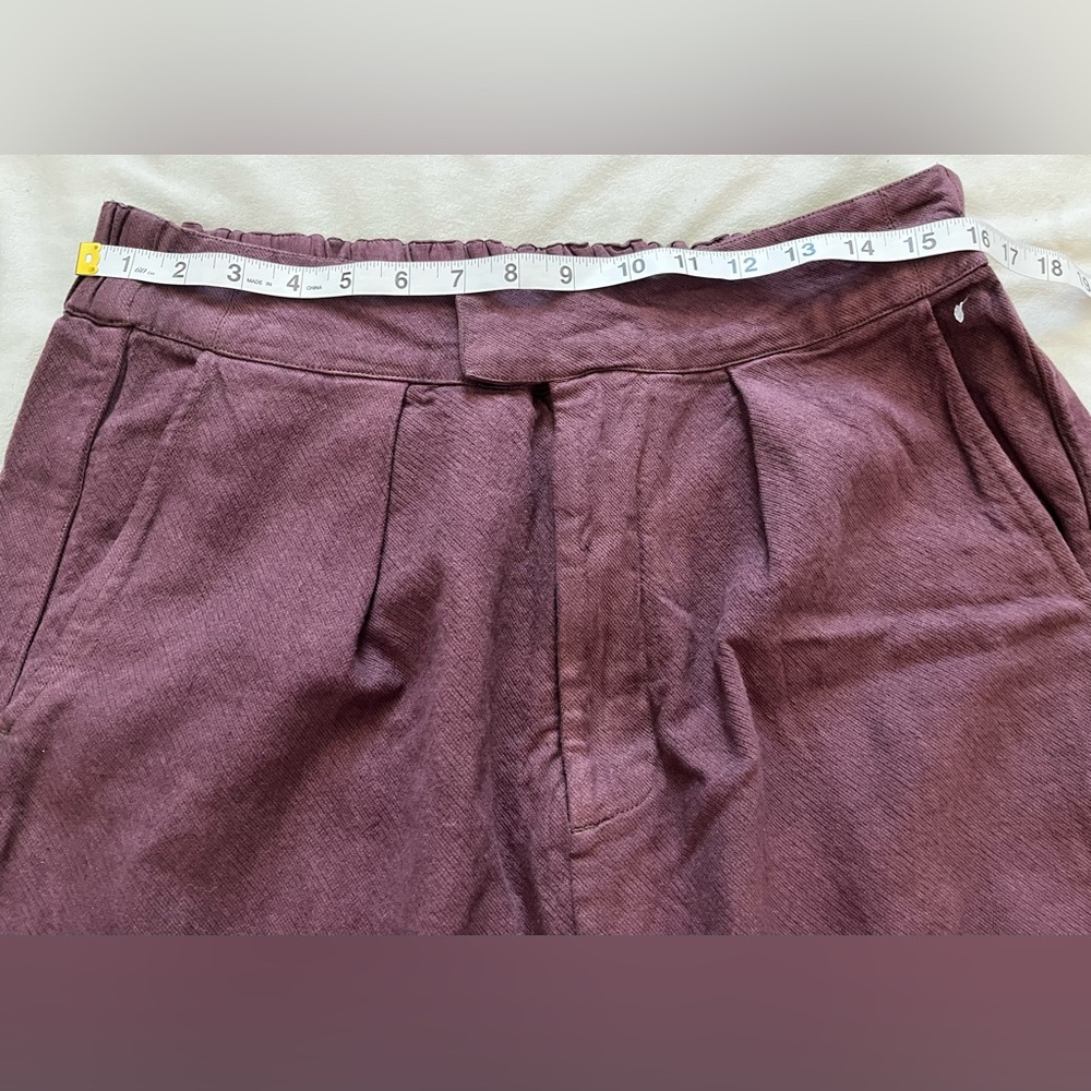 Free People Wide-Leg Pants in Deep Plum - Picture 10 of 14